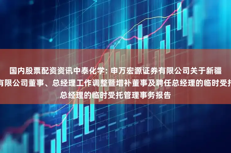 国内股票配资资讯中泰化学: 申万宏源证券有限公司关于新疆中泰化学股份有限公司董事、总经理工作调整暨增补董事及聘任总经理的临时受托管理事务报告